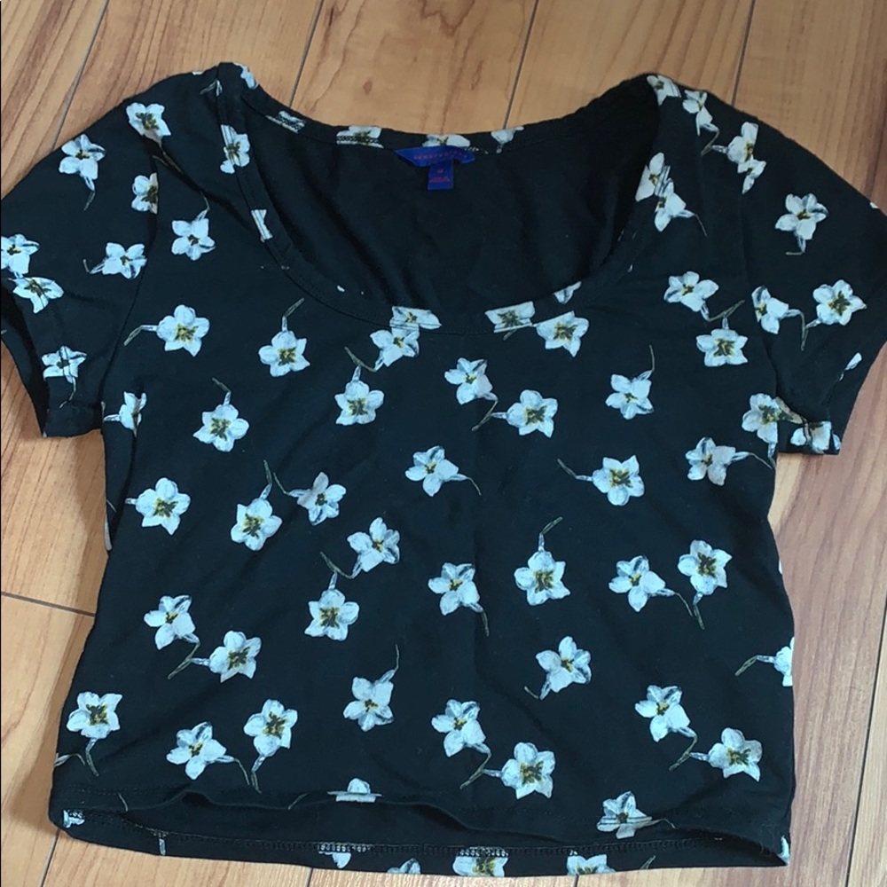 floral crop top